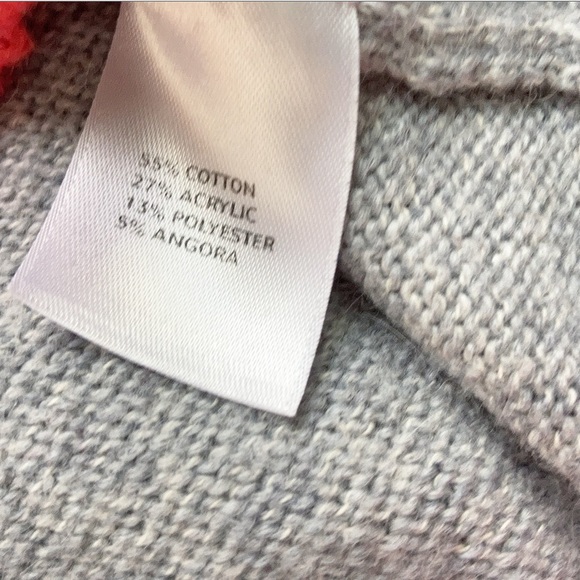 Gray and Coral Caslon Cardigan Sweater - Picture 5 of 5